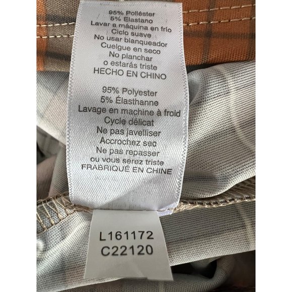 NWT Lula Roe Dress Large Orange Gray White Plaid Maxi Sheath Short Sleeve Round - Picture 11 of 11